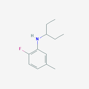 2-fluoro-5-methyl-N-(pentan-3-yl)aniline