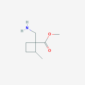 Methyl 1-(aminomethyl)-2-methylcyclobutane-1-carboxylate