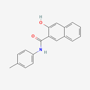 molecular formula C18H15NO2 B1329741 2-萘甲酰胺，3-羟基-N-(4-甲基苯基)- CAS No. 3651-62-5