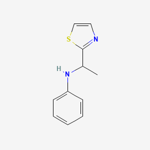 N-[1-(1,3-thiazol-2-yl)ethyl]aniline