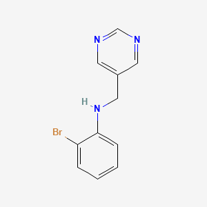 2-bromo-N-(pyrimidin-5-ylmethyl)aniline