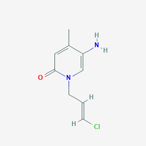 5-Amino-1-(3-chloroprop-2-en-1-yl)-4-methyl-1,2-dihydropyridin-2-one