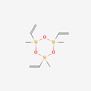 molecular formula C9H18O3Si3 B1329748 1,3,5-三乙烯基-1,3,5-三甲基环三硅氧烷 CAS No. 3901-77-7