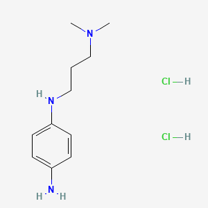 1-N-[3-(dimethylamino)propyl]benzene-1,4-diamine dihydrochloride