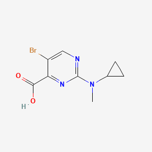 5-Bromo-2-[cyclopropyl(methyl)amino]pyrimidine-4-carboxylic acid