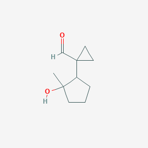 1-(2-Hydroxy-2-methylcyclopentyl)cyclopropane-1-carbaldehyde