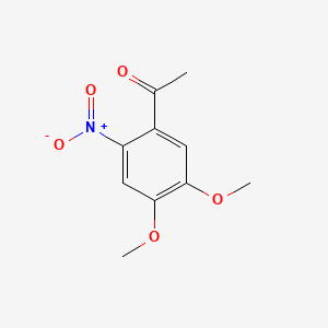 molecular formula C10H11NO5 B1329754 1-(4,5-Dimethoxy-2-nitrophenyl)ethanone CAS No. 4101-32-0