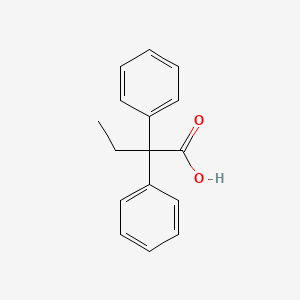 molecular formula C16H16O2 B1329756 2,2-Diphenylbutyric acid CAS No. 4226-57-7