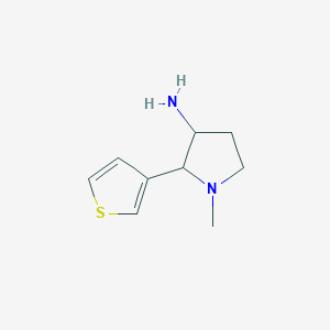 1-Methyl-2-(thiophen-3-yl)pyrrolidin-3-amine