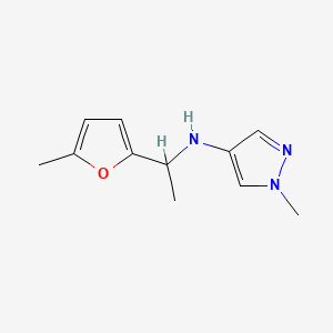 1-Methyl-N-[1-(5-methylfuran-2-yl)ethyl]-1H-pyrazol-4-amine