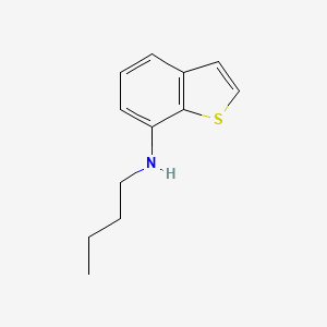 molecular formula C12H15NS B13297612 N-Butyl-1-benzothiophen-7-amine 