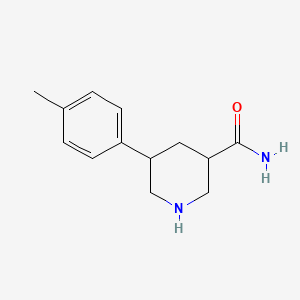 5-(4-Methylphenyl)piperidine-3-carboxamide