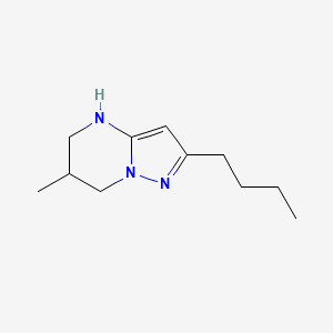 2-Butyl-6-methyl-4H,5H,6H,7H-pyrazolo[1,5-a]pyrimidine