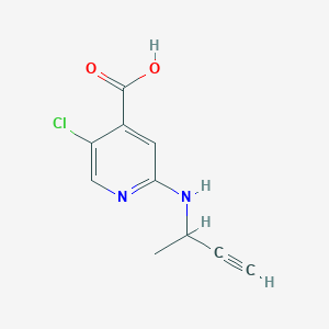 2-[(But-3-yn-2-yl)amino]-5-chloropyridine-4-carboxylic acid