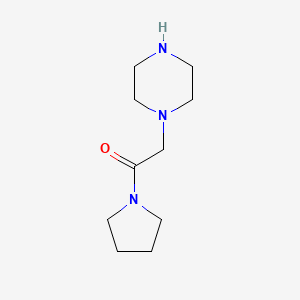 molecular formula C10H19N3O B1329769 1-(吡咯烷基羰甲基)哌嗪 CAS No. 39890-45-4