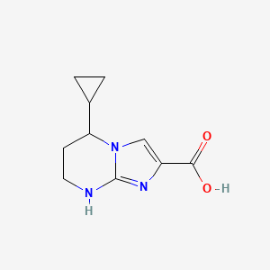 5-cyclopropyl-5H,6H,7H,8H-imidazo[1,2-a]pyrimidine-2-carboxylic acid