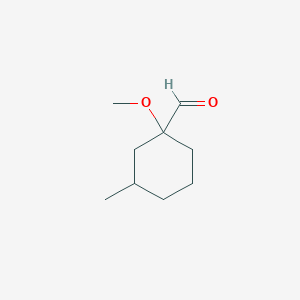 1-Methoxy-3-methylcyclohexane-1-carbaldehyde