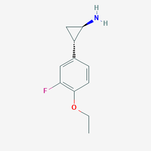 (1S,2R)-Rel-2-(4-ethoxy-3-fluorophenyl)cyclopropan-1-amine