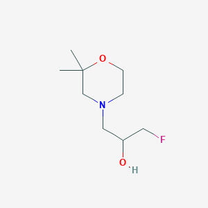 1-(2,2-Dimethylmorpholin-4-yl)-3-fluoropropan-2-ol