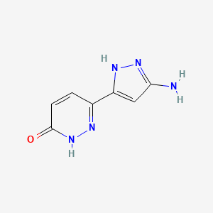 6-(5-Amino-1H-pyrazol-3-yl)-2,3-dihydropyridazin-3-one