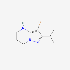 3-bromo-2-(propan-2-yl)-4H,5H,6H,7H-pyrazolo[1,5-a]pyrimidine