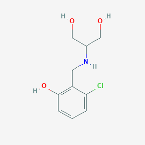 2-{[(2-Chloro-6-hydroxyphenyl)methyl]amino}propane-1,3-diol