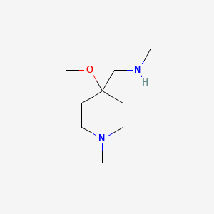 [(4-Methoxy-1-methylpiperidin-4-yl)methyl](methyl)amine