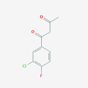 1-(3-Chloro-4-fluorophenyl)butane-1,3-dione