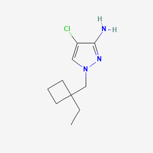 4-Chloro-1-[(1-ethylcyclobutyl)methyl]-1H-pyrazol-3-amine