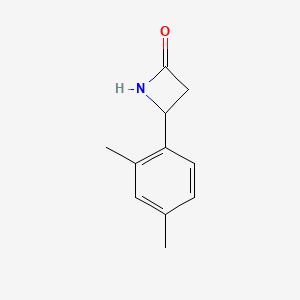 molecular formula C11H13NO B13297849 4-(2,4-Dimethylphenyl)azetidin-2-one 