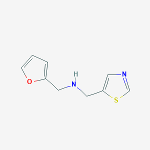 molecular formula C9H10N2OS B13297853 (Furan-2-ylmethyl)(1,3-thiazol-5-ylmethyl)amine 