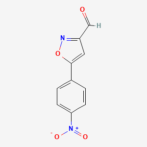 5-(4-Nitrophenyl)isoxazole-3-carbaldehyde