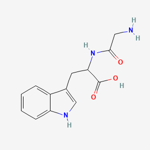 molecular formula C13H15N3O3 B1329790 2-(2-氨基乙酰氨基)-3-(1H-吲哚-3-基)丙酸 CAS No. 2189-26-6