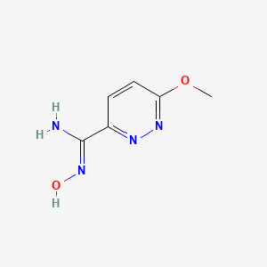 N'-Hydroxy-6-methoxypyridazine-3-carboximidamide