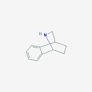 molecular formula C11H13N B13297906 9-Azatricyclo[6.2.2.0,2,7]dodeca-2,4,6-triene 