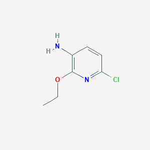 molecular formula C7H9ClN2O B13297924 6-Chloro-2-ethoxypyridin-3-amine 