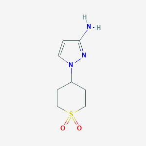 4-(3-Amino-1H-pyrazol-1-yl)-1lambda6-thiane-1,1-dione