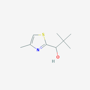 2,2-Dimethyl-1-(4-methyl-1,3-thiazol-2-yl)propan-1-ol