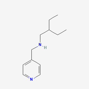 molecular formula C12H20N2 B13298001 (2-Ethylbutyl)(pyridin-4-ylmethyl)amine 