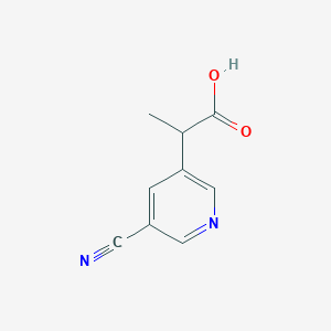 2-(5-Cyanopyridin-3-yl)propanoic acid