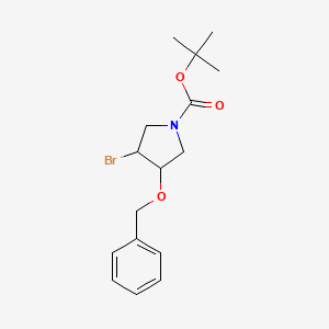 tert-Butyl 3-(benzyloxy)-4-bromopyrrolidine-1-carboxylate