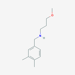 molecular formula C13H21NO B13298056 [(3,4-Dimethylphenyl)methyl](3-methoxypropyl)amine 