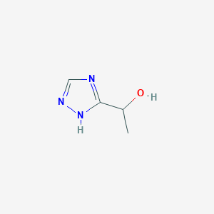 molecular formula C4H7N3O B13298064 1-(4H-1,2,4-Triazol-3-yl)ethan-1-ol 