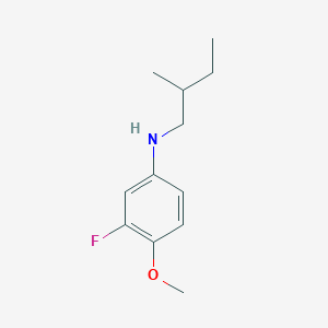 3-fluoro-4-methoxy-N-(2-methylbutyl)aniline