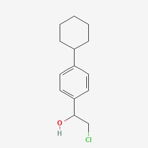 2-Chloro-1-(4-cyclohexylphenyl)ethan-1-ol