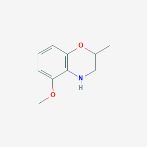 molecular formula C10H13NO2 B13298113 5-Methoxy-2-methyl-3,4-dihydro-2H-1,4-benzoxazine 