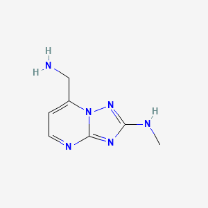 7-(Aminomethyl)-N-methyl-[1,2,4]triazolo[1,5-a]pyrimidin-2-amine