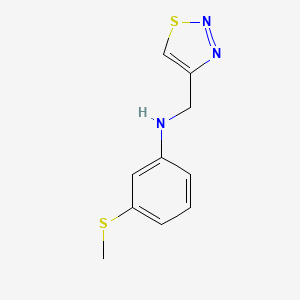 3-(Methylsulfanyl)-N-(1,2,3-thiadiazol-4-ylmethyl)aniline