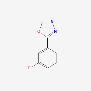 molecular formula C8H5FN2O B1329815 2-(3-氟苯基)-1,3,4-噁二唑 CAS No. 5378-32-5