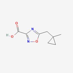 5-[(1-Methylcyclopropyl)methyl]-1,2,4-oxadiazole-3-carboxylic acid